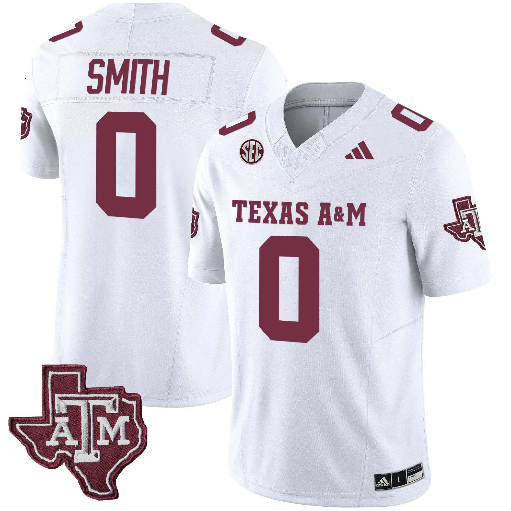 Men Texas A&M Aggies #0 Smith White 2024 Vapor Limited NCAA Jersey->indianapolis colts->NFL Jersey